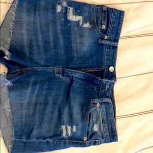 Lucky Brand Shorts Jeans Distressed Cut Offs 8/29